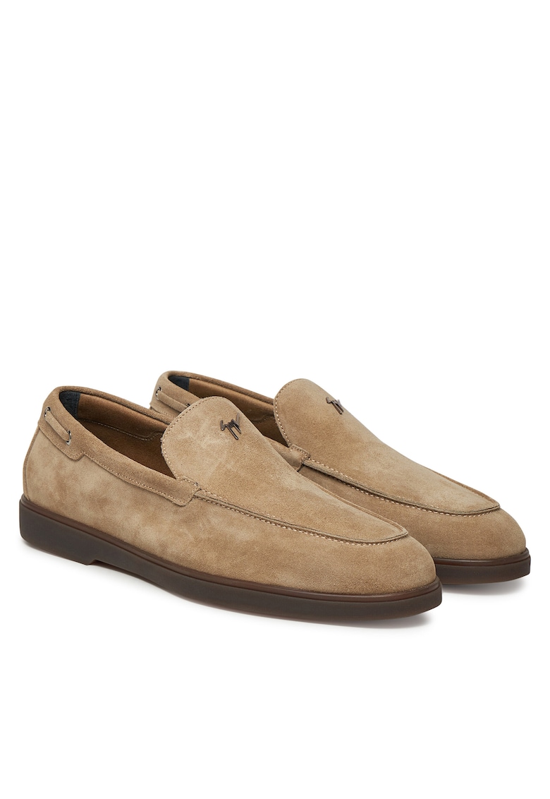 Mocasini barbati - piele naturala - bej