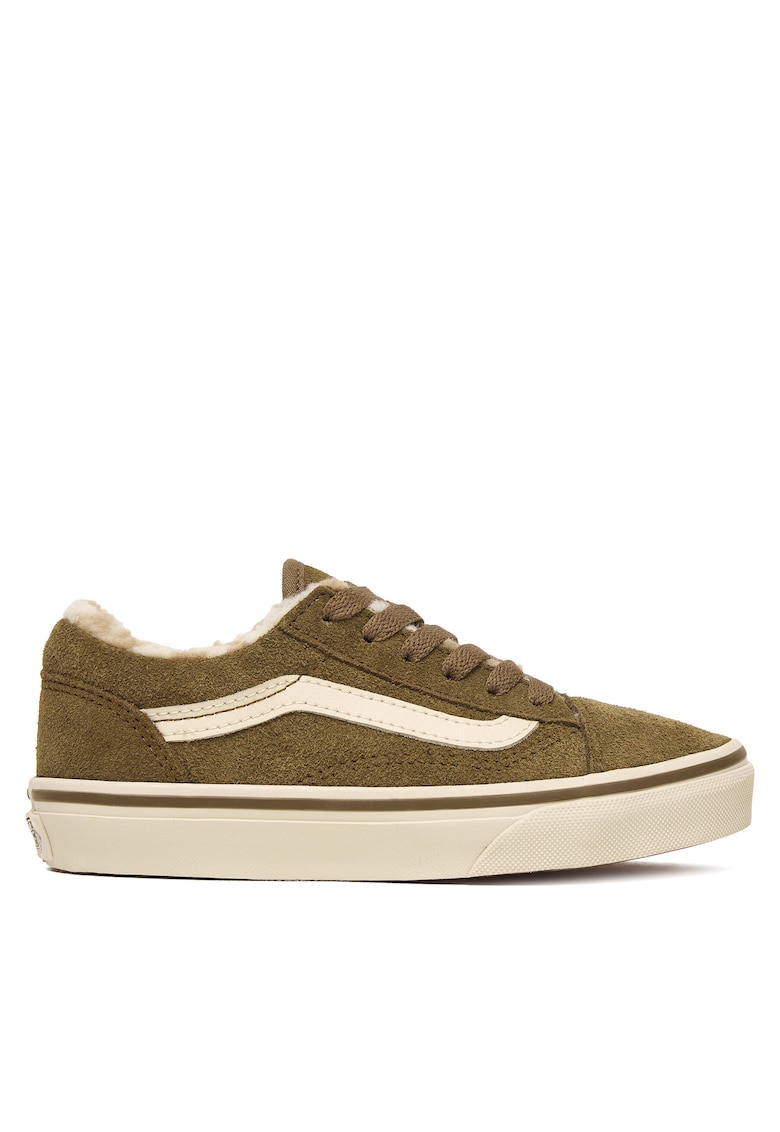 Pantofi copii - Old Skool - piele naturala - pentru baieti - maro