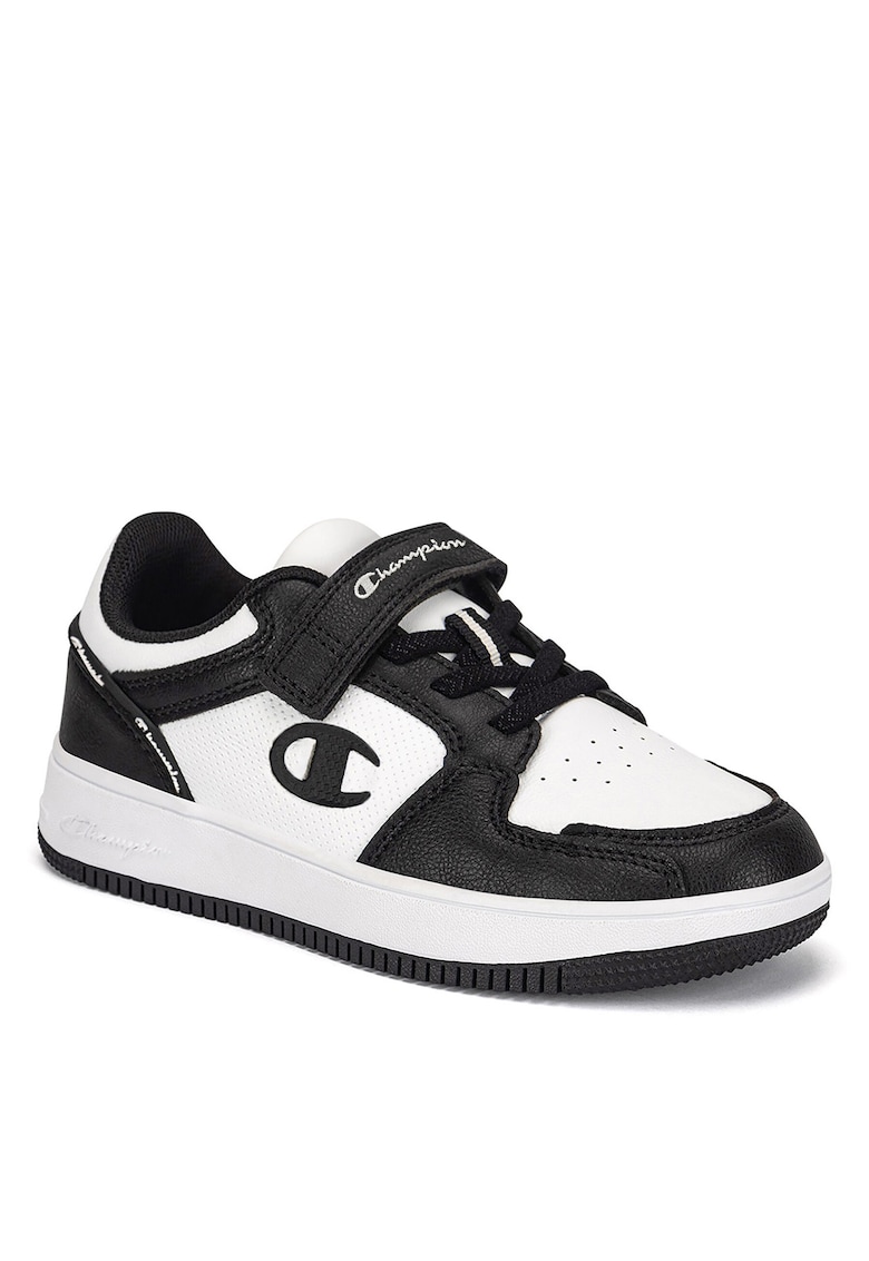 Tenisi copii - Rebound 2.0 Low B GS - negru/alb - piele ecologica