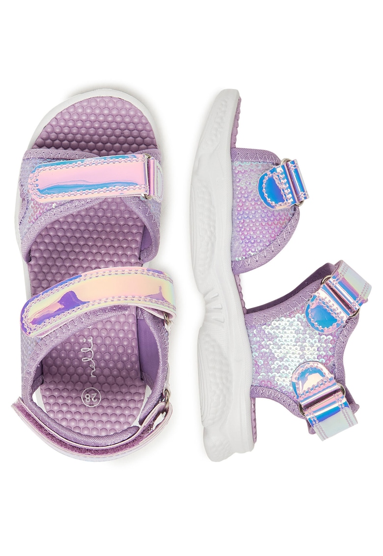 Sandale copii violet - material sintetic -
