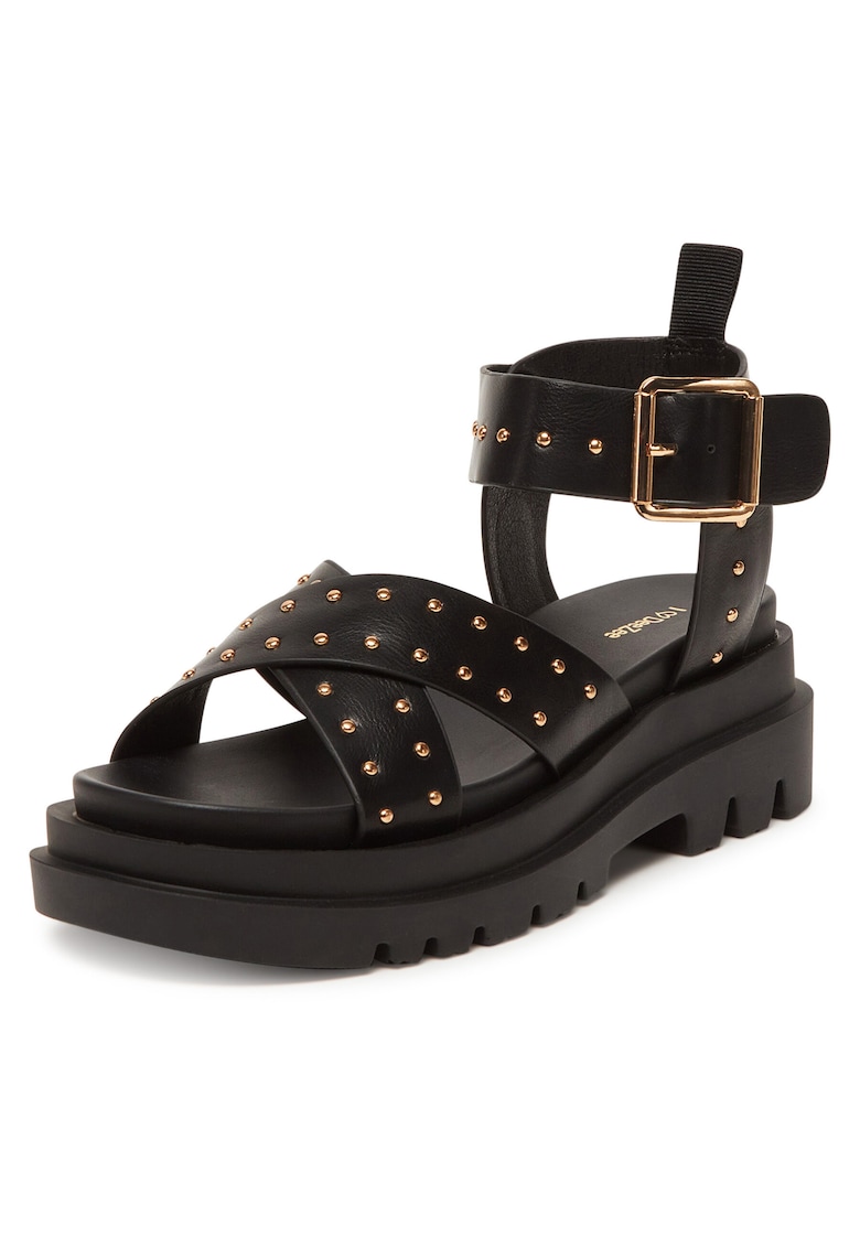 Sandale dama - HY1708-01 - negru - plastic