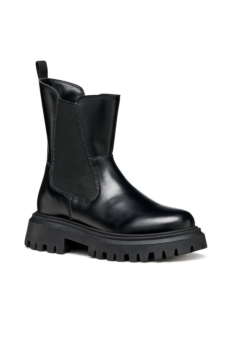 Ghete copii model J Maquinnens - negru - piele ecologica -