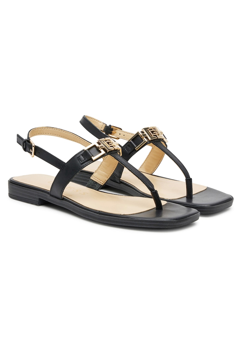 Sandale dama piele naturala - negru -