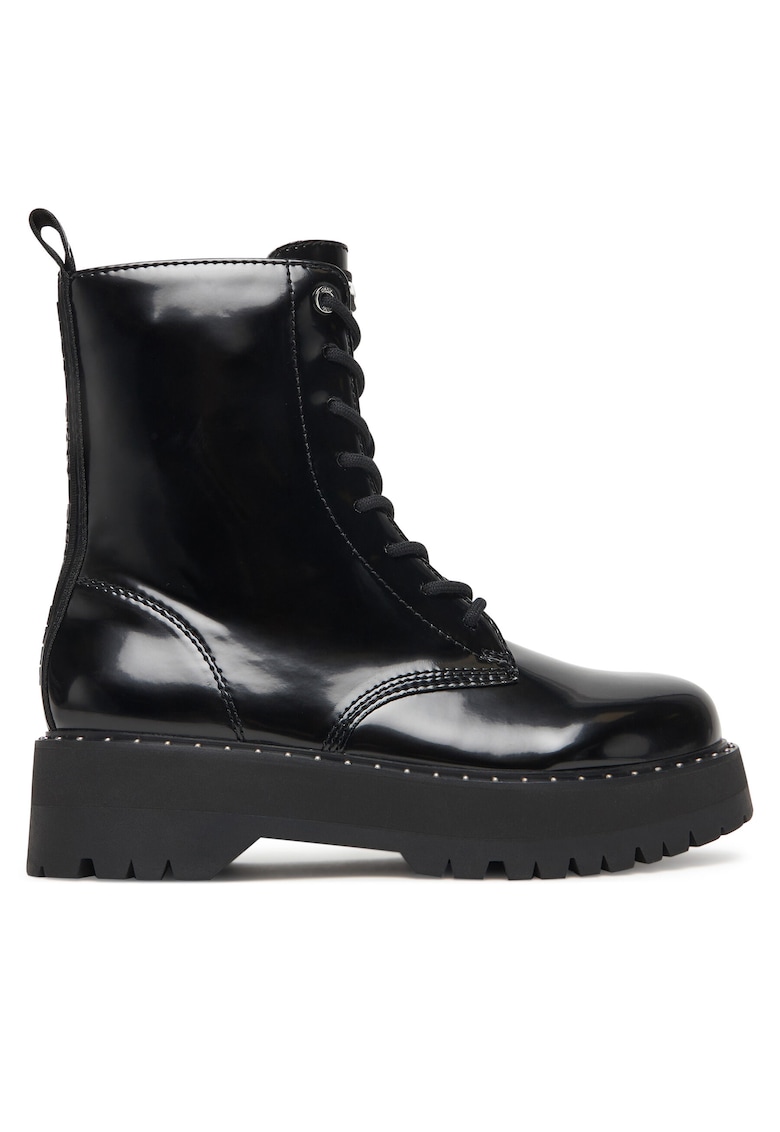 Dkny Ghete dama - Black Batu Studs-Lace Up K - negru - piele ecologica