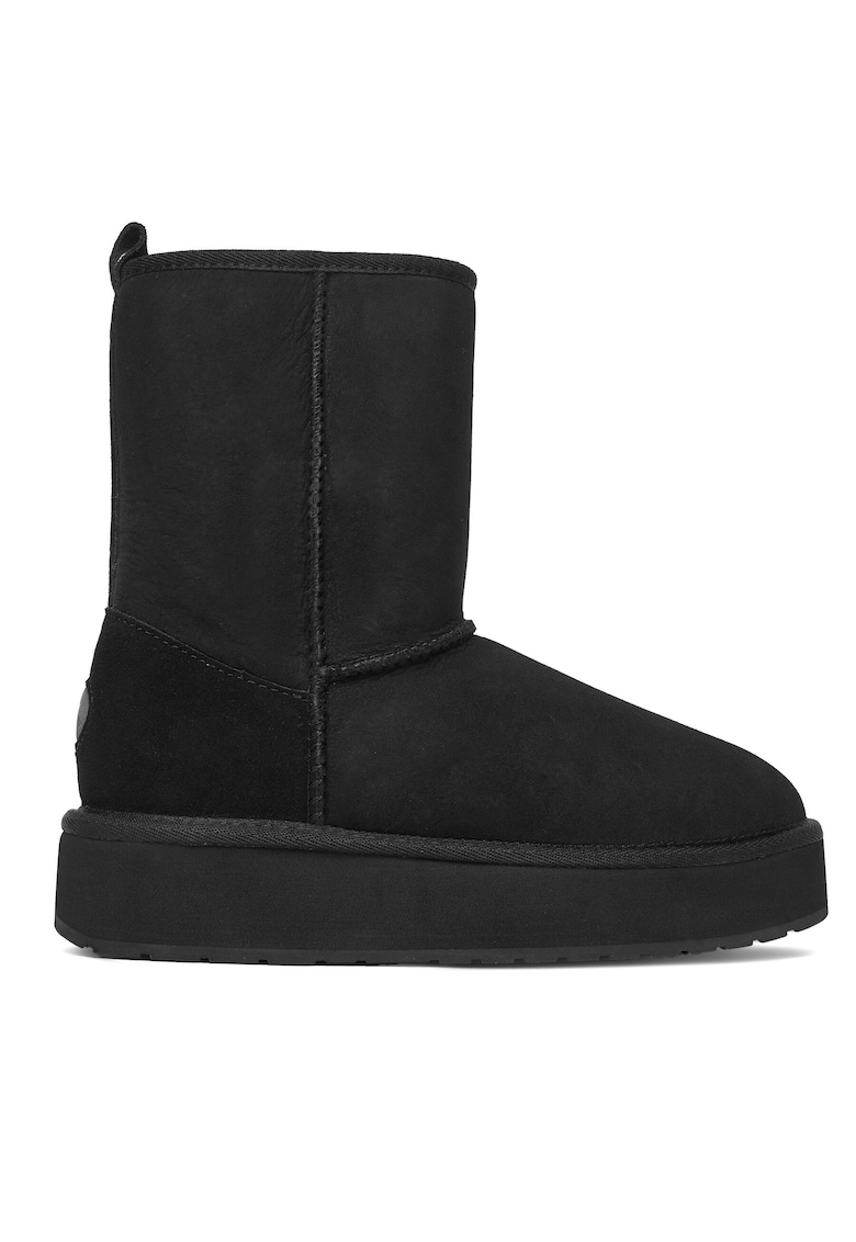 Ghete de zapada - Black Stinger Lo Flatform - piele naturala - negru