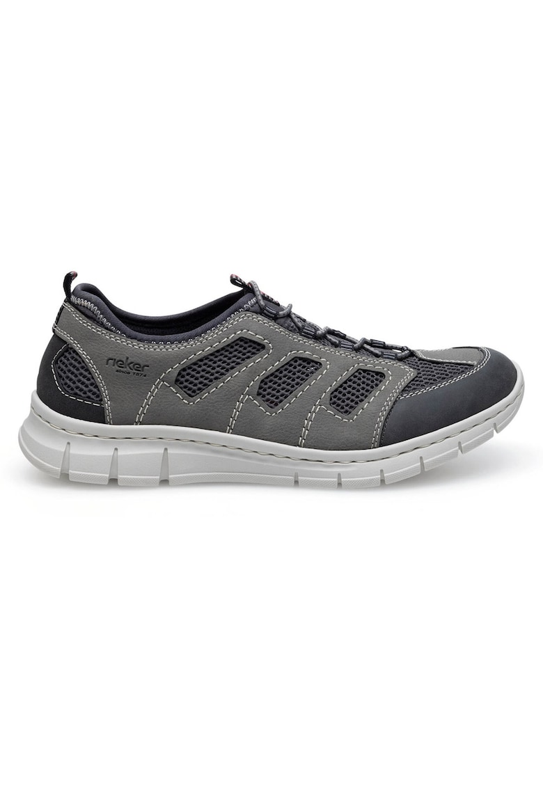 Pantofi barbati - gri - tesatura - 69875 - Gri