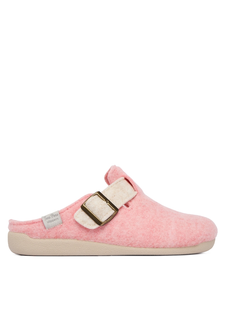 Papuci dama model Rosa - culoare roz - de casa