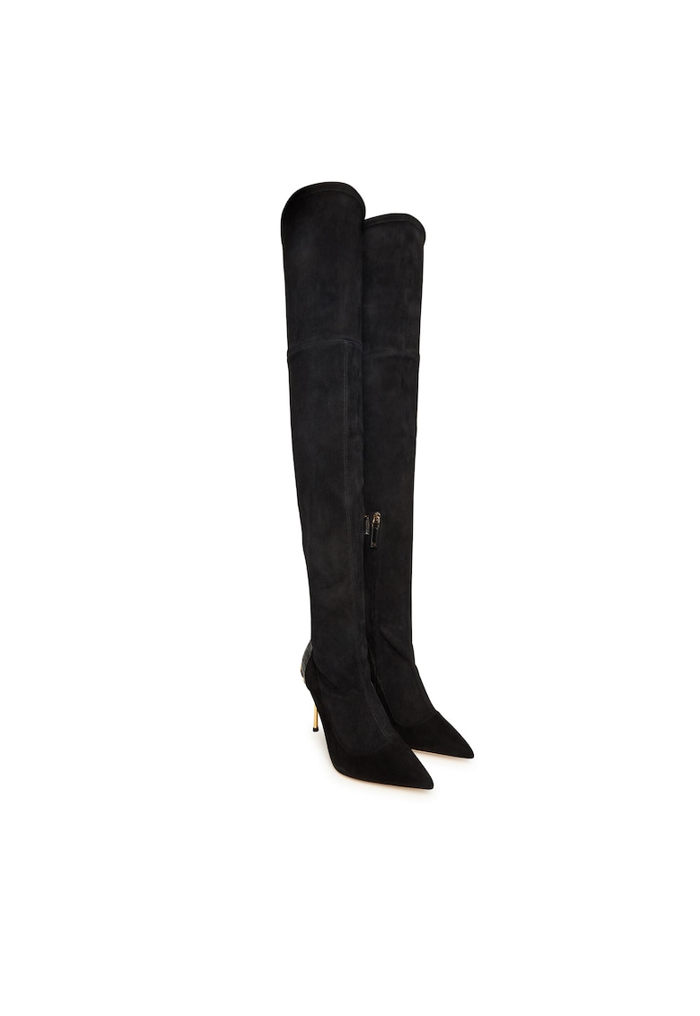 Cizme dama piele naturala - negru -