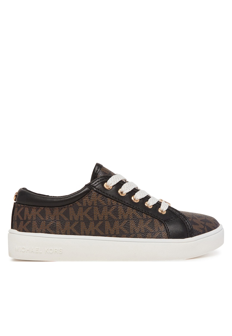 Pantofi sport copii - sneakers - maro - butternut - auriu - piele ecologica