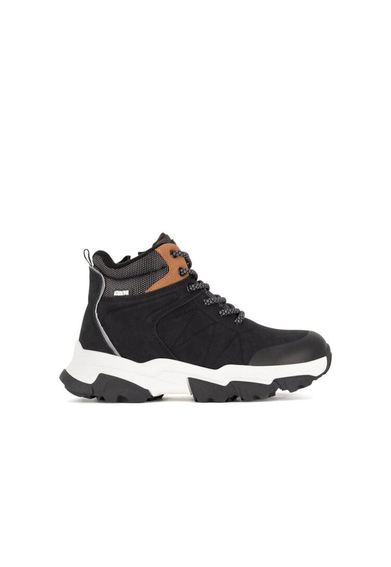 Bocanci sport copii - AVO-3299-002 - negru - tesatura