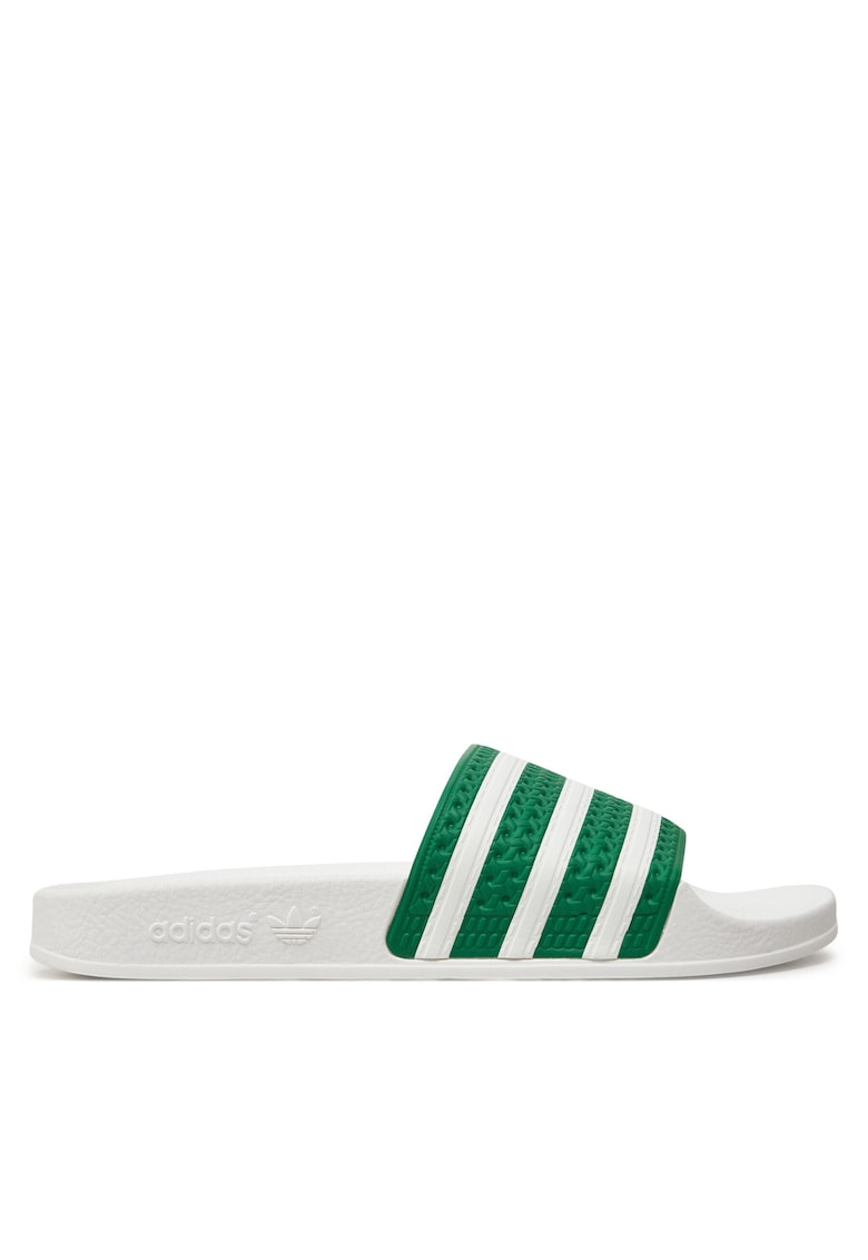 Papuci barbati - Adilette - verde/alb - material sintetic