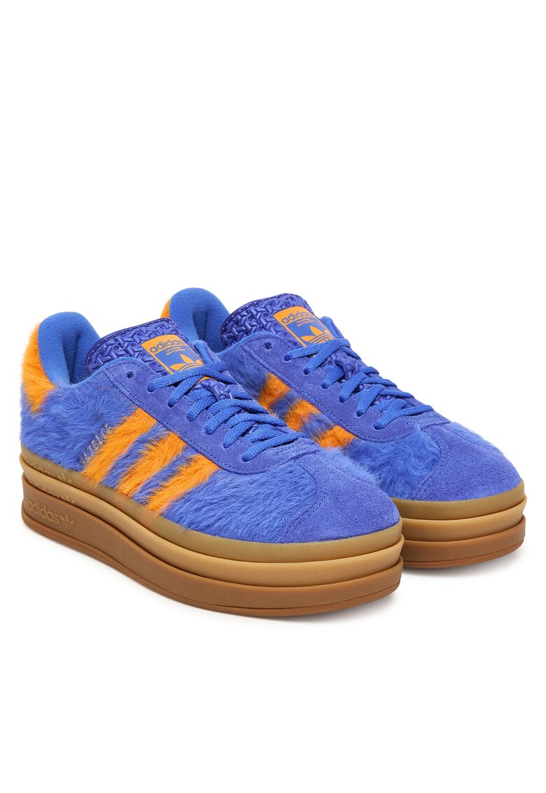 Pantofi sport dama - Gazelle Bold - piele naturala - Hirblu/Borang/Goldmt