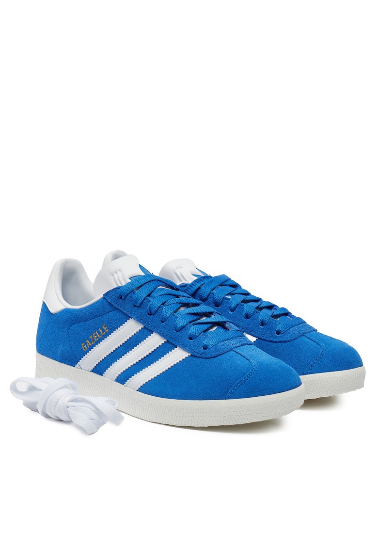 Tenisi unisex Gazelle - piele naturala - albastru - alb -