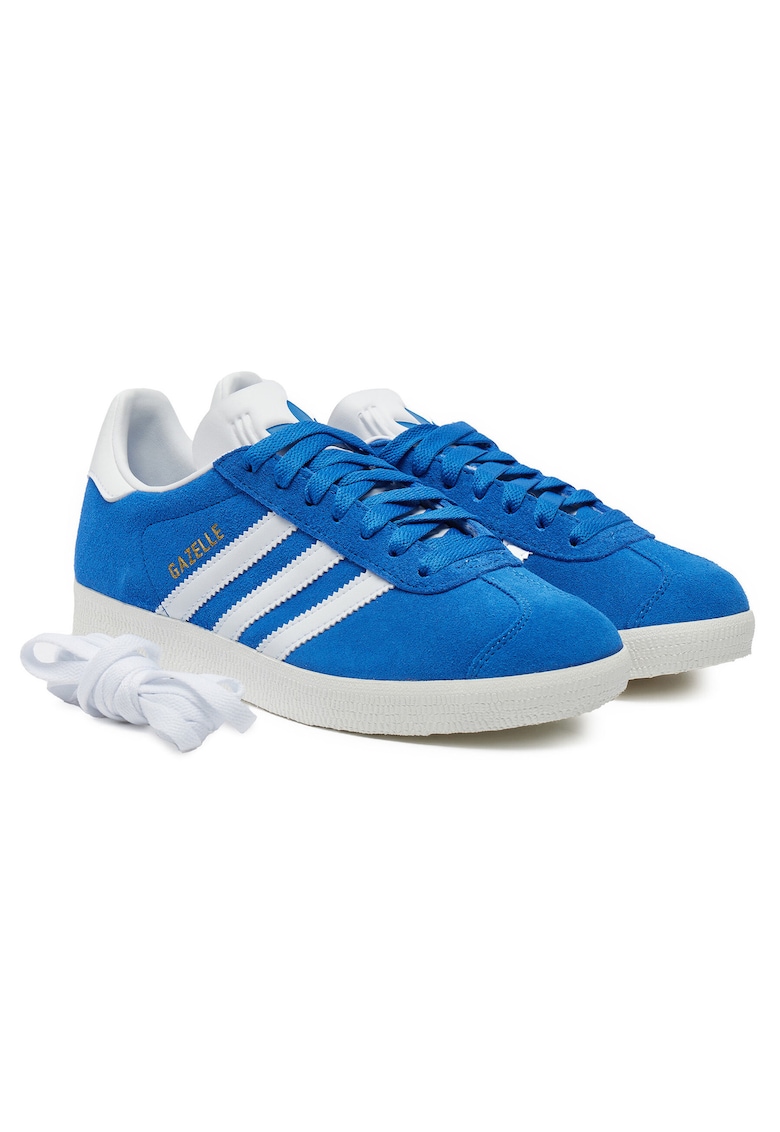 Tenisi unisex Gazelle - piele naturala - albastru - alb -