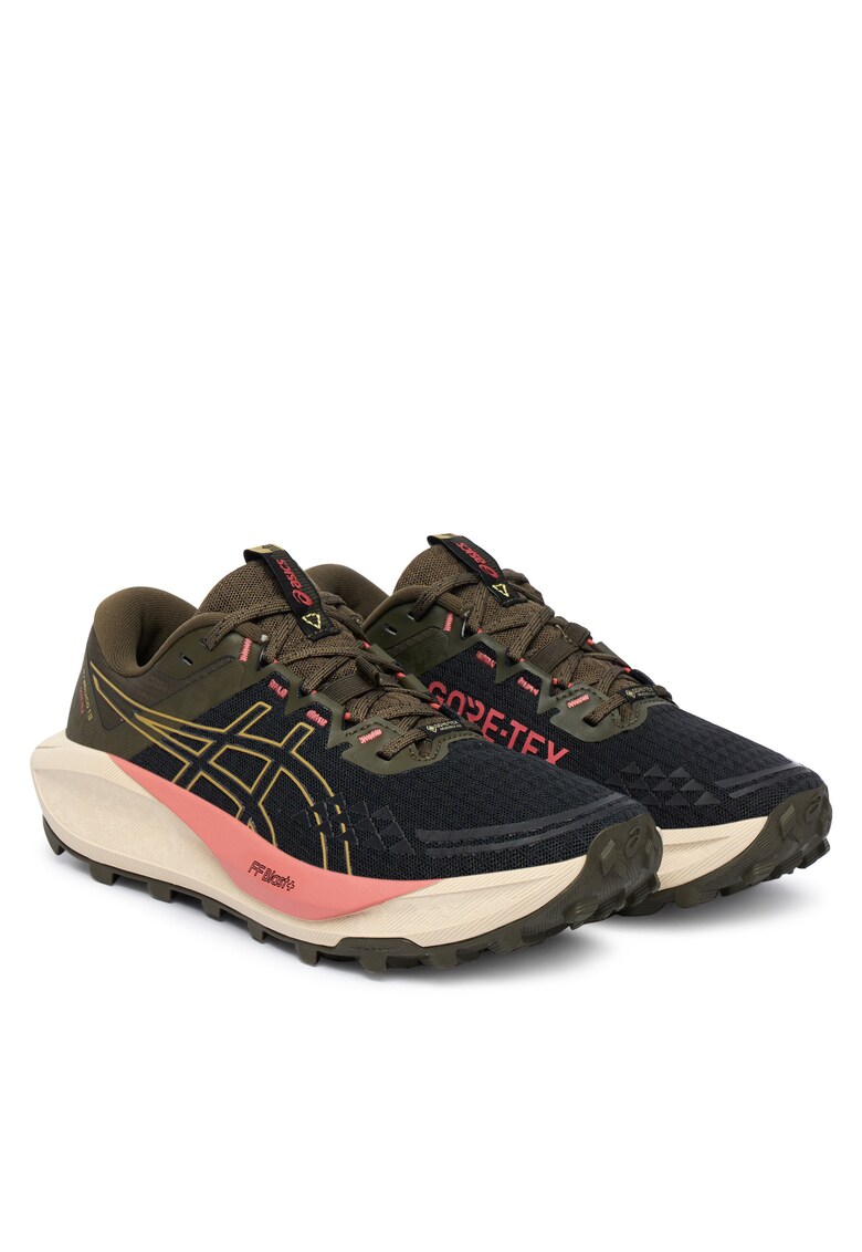 Pantofi sport dama Gel-Trabuco 13 - negru/kaki - impermeabili -