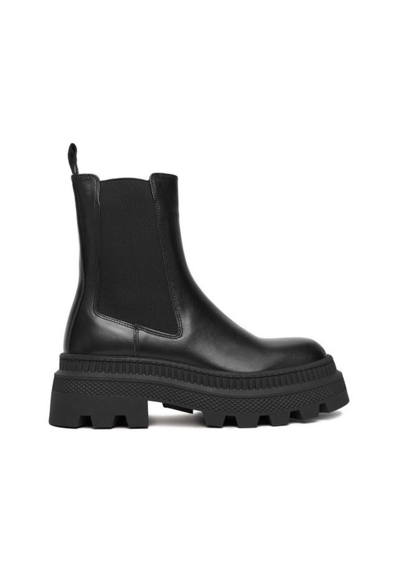 Botine dama - C-BIRDIE-40804 - piele naturala - negru -
