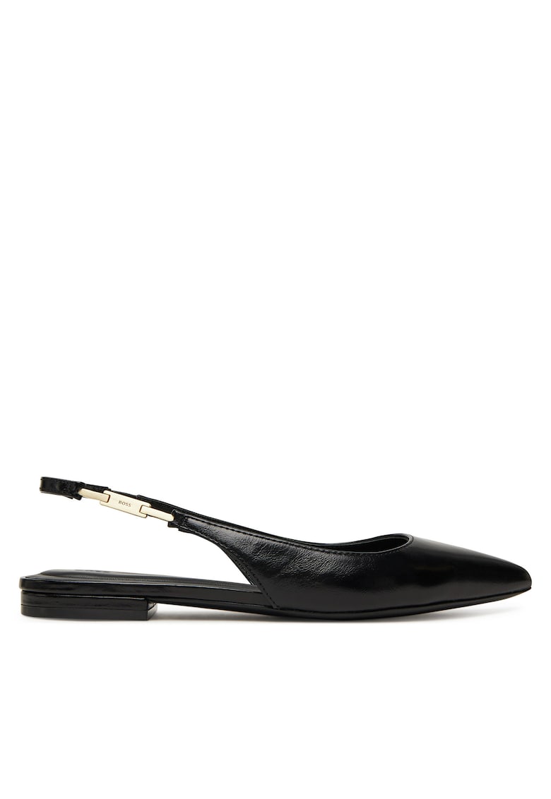 Balerini dama - piele naturala - negru