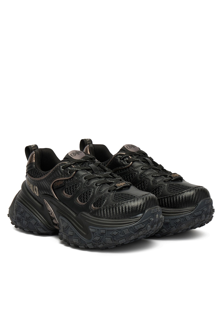 Buffalo Pantofi sport dama - piele ecologica - negri