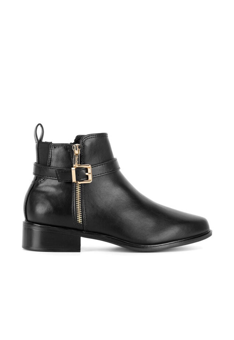 Botine negru - textil - Negru