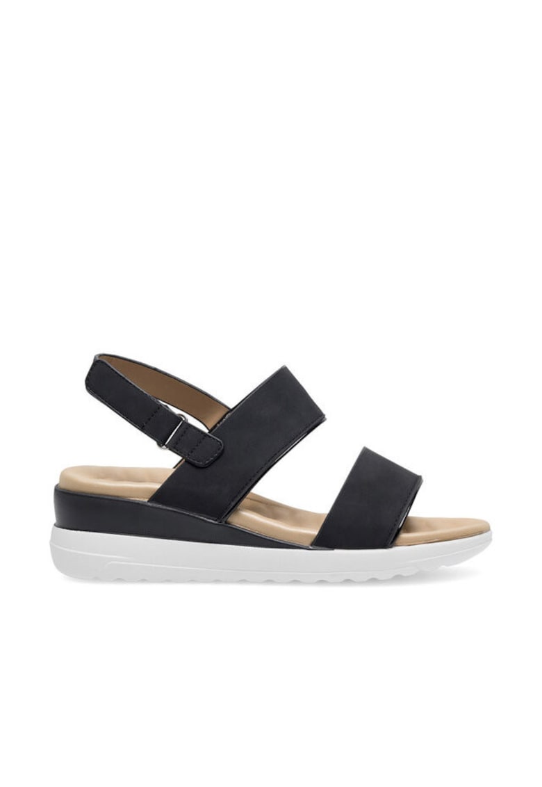 Sandale dama negru - sintetic - Negru