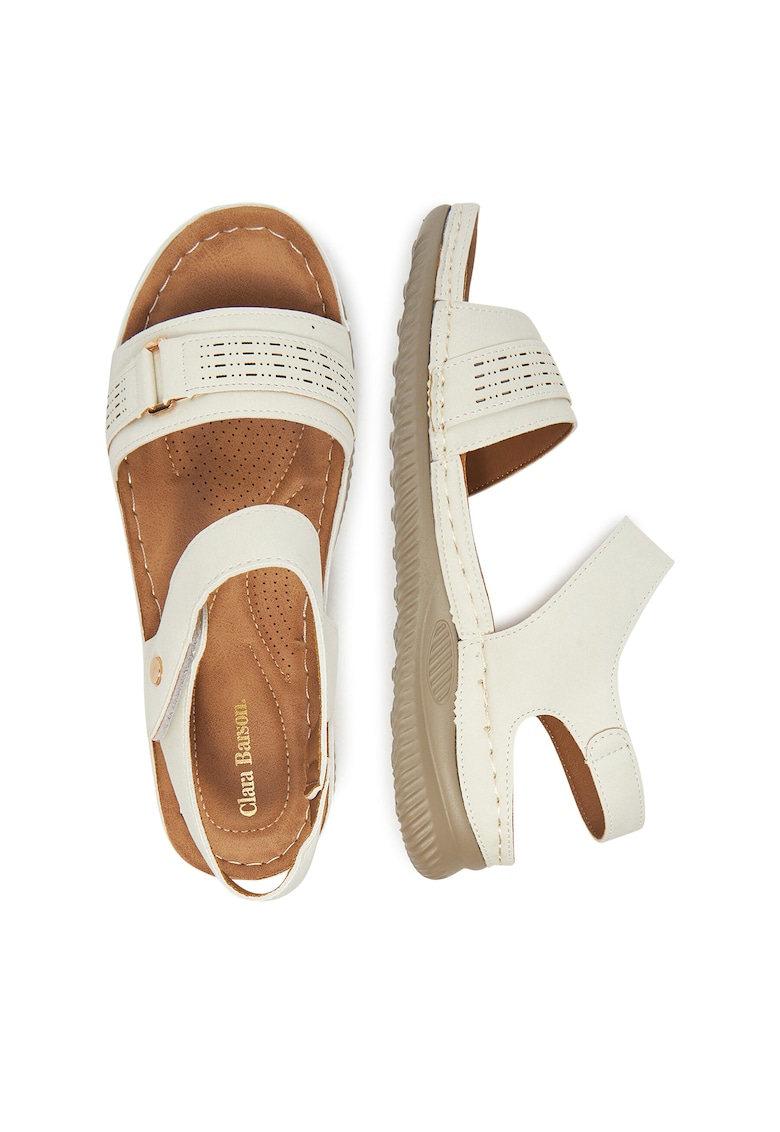 Sandale dama - material sintetic - 48987 - Bej