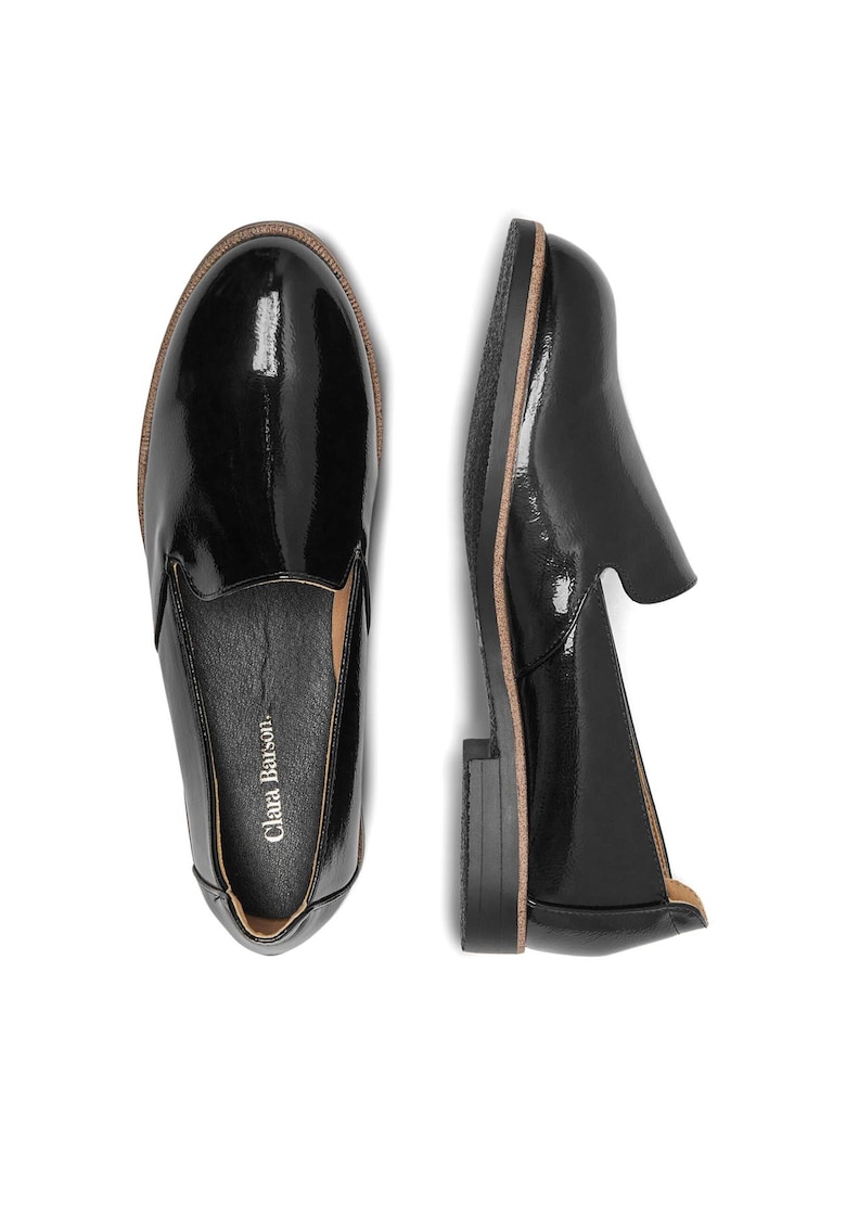 Mocasini dama - WS1275-17 - negru - piele ecologica