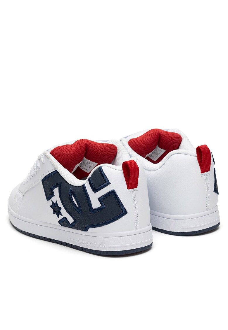 Tenisi barbati alb - piele naturala - model COURT GRAFFIK -