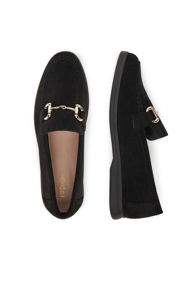 Mocasini dama - negri - material textil