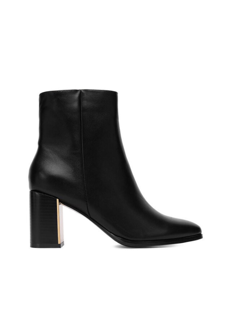 Botine dama 1626 - Textil - Negru