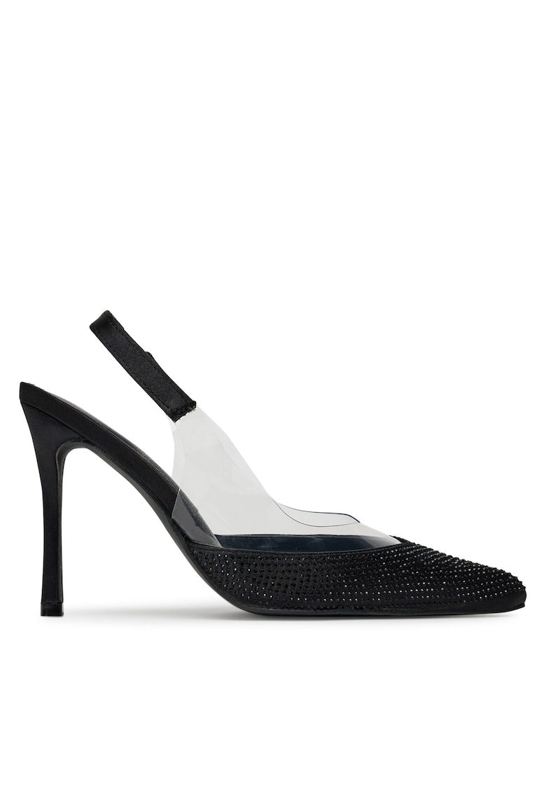 Pantofi dama - Textil - Negru/Alb