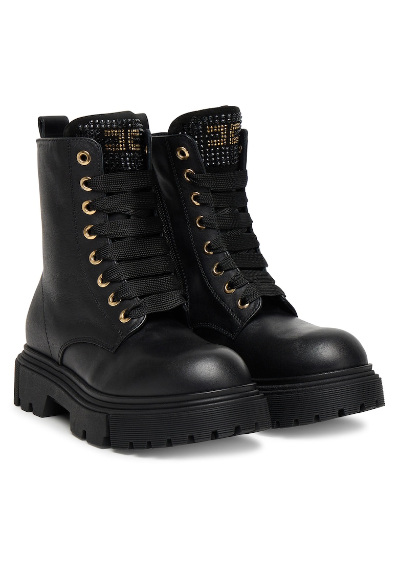 Ghete fete - din piele naturala - negru -