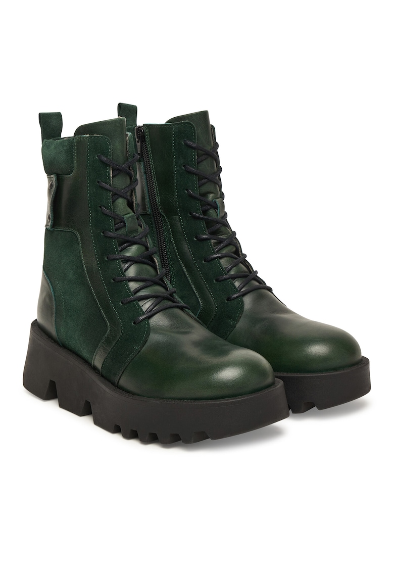 Fly London Ghete dama P145315002 - Piele naturala - Verde