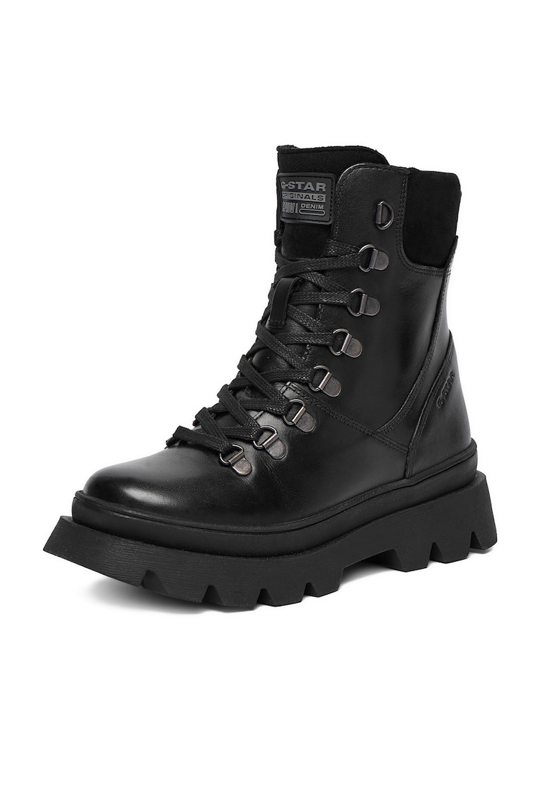 Ghete fete - piele naturala - negru