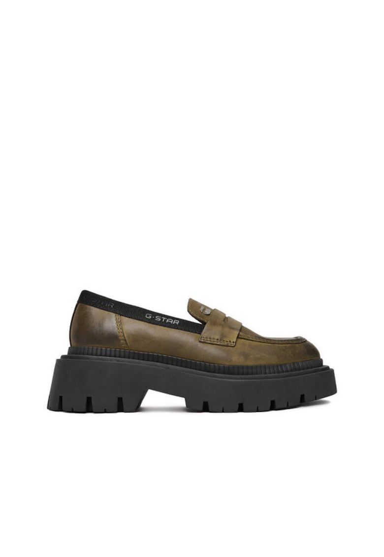 piele naturala Raw verde Raw mocasini femeie verde CEO-WI34-JOSIA-04 mocasini dama