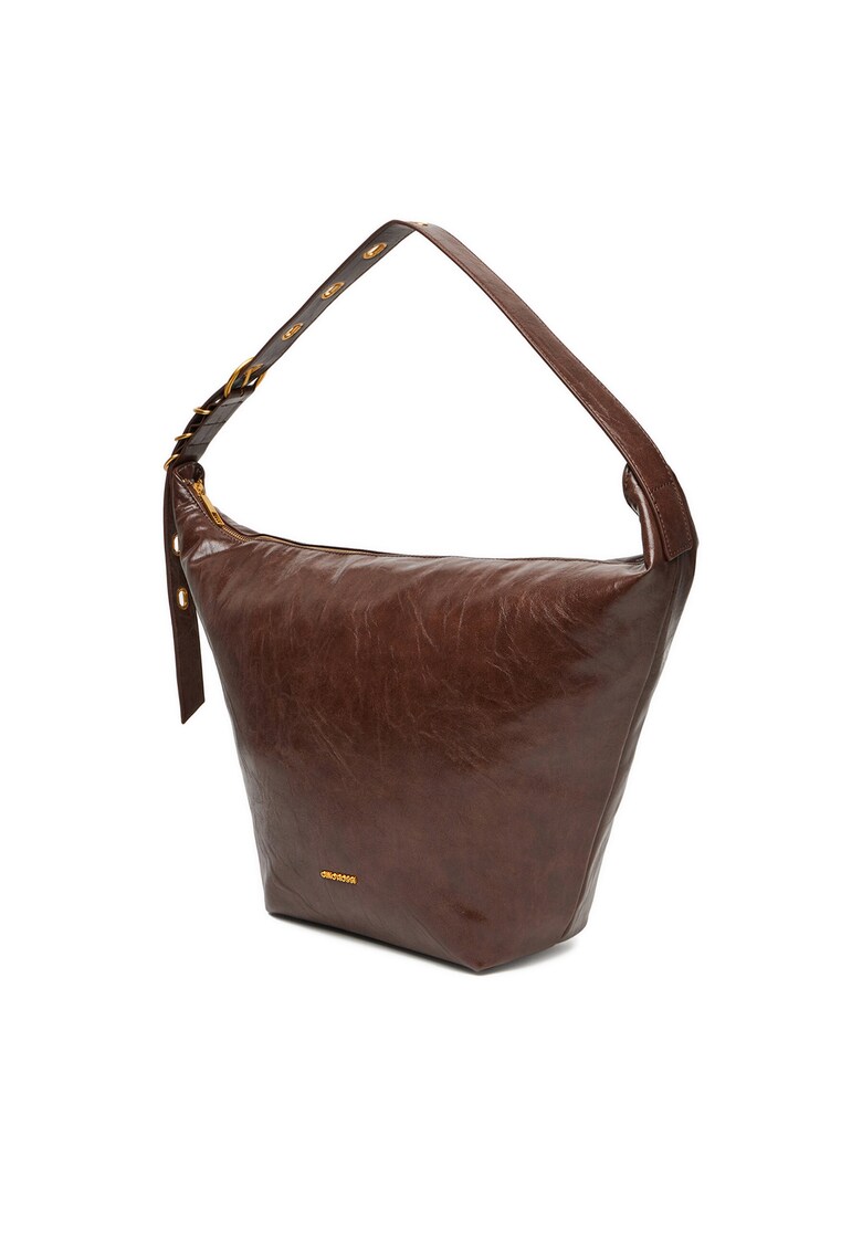 Geanta dama C-ZAINA-RX8784 - culoare brown - material textil