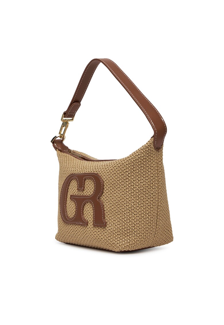 Geanta dama bej - din material textil