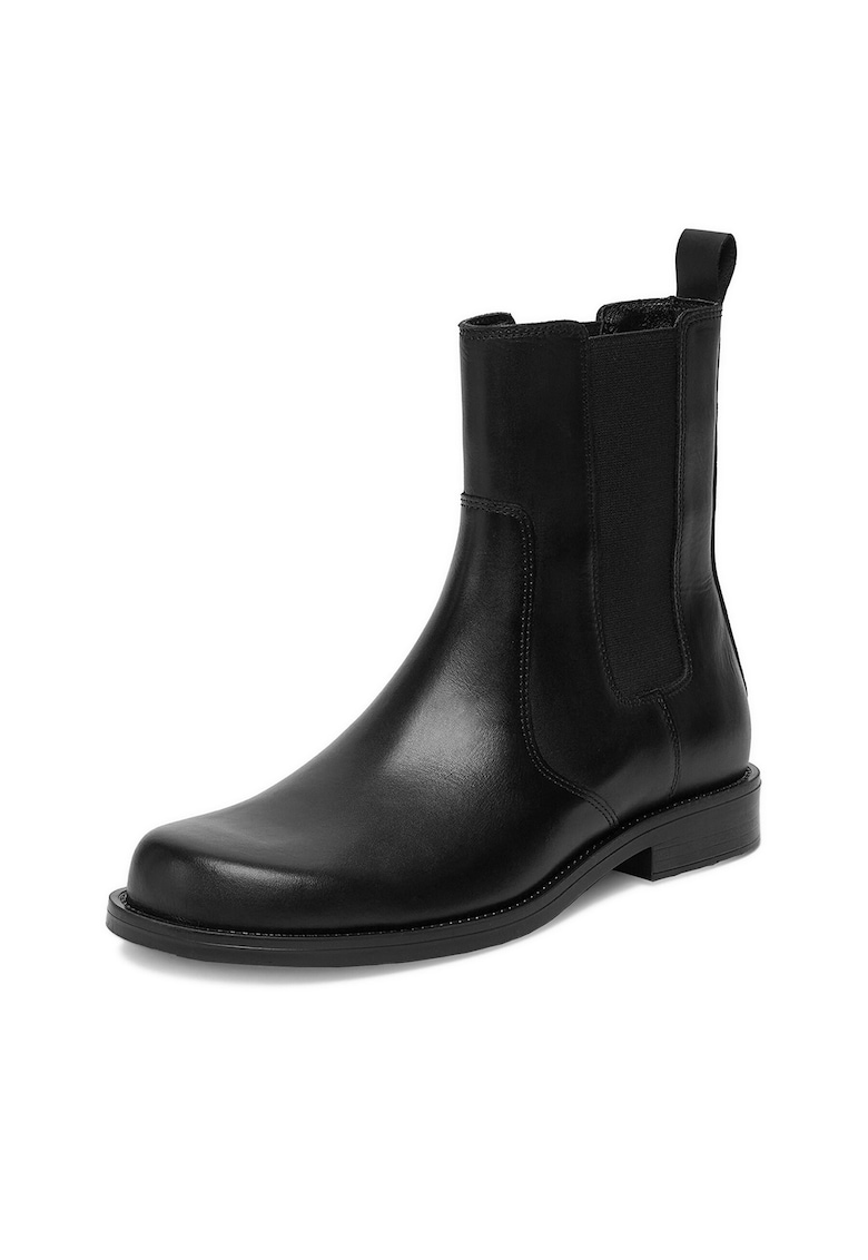 Botine dama din piele naturala - Negru