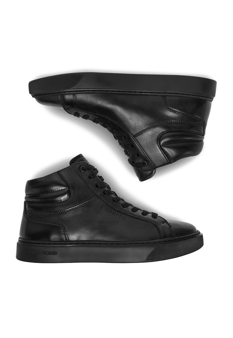 Ghete barbati - CEO-CRISTO-02 - piele naturala - negru