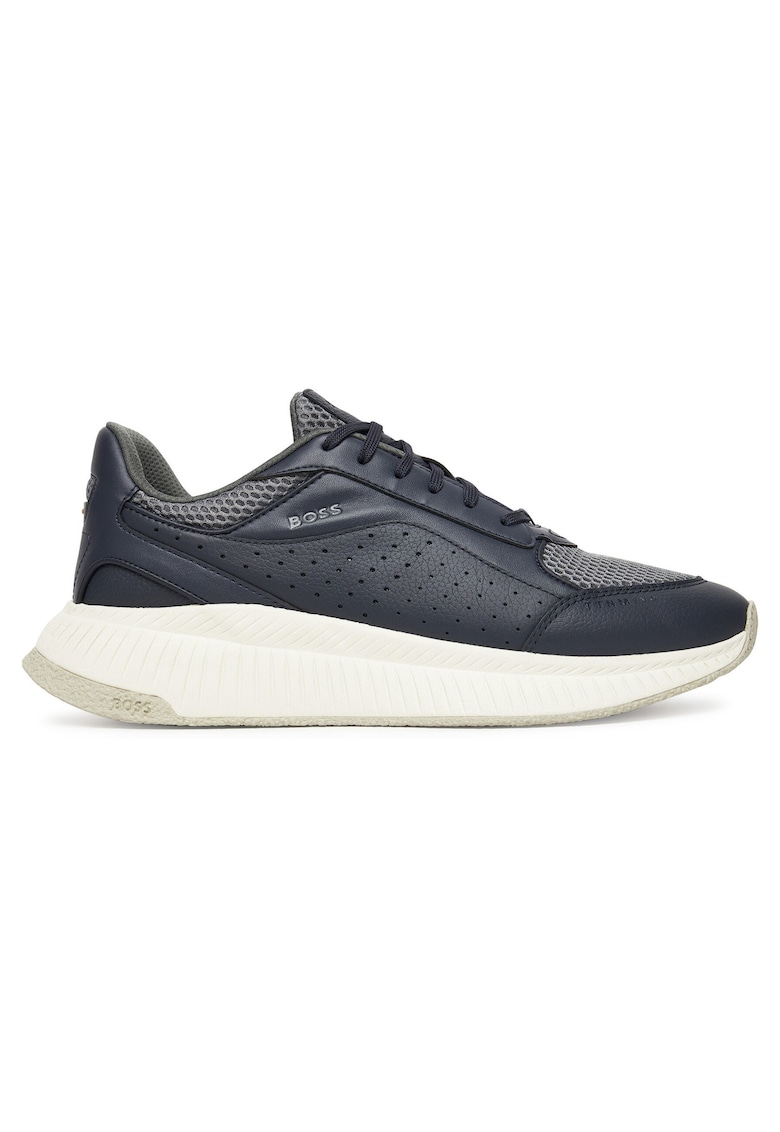barbati Open Blue 461 - bleumarin - piele ecologica - Bleumarin