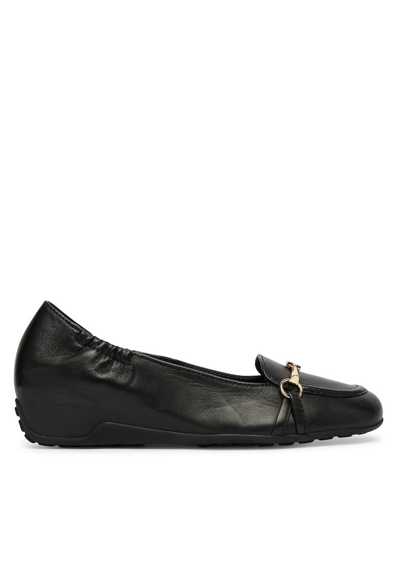 Balerini dama Hogl - piele naturala - Negru