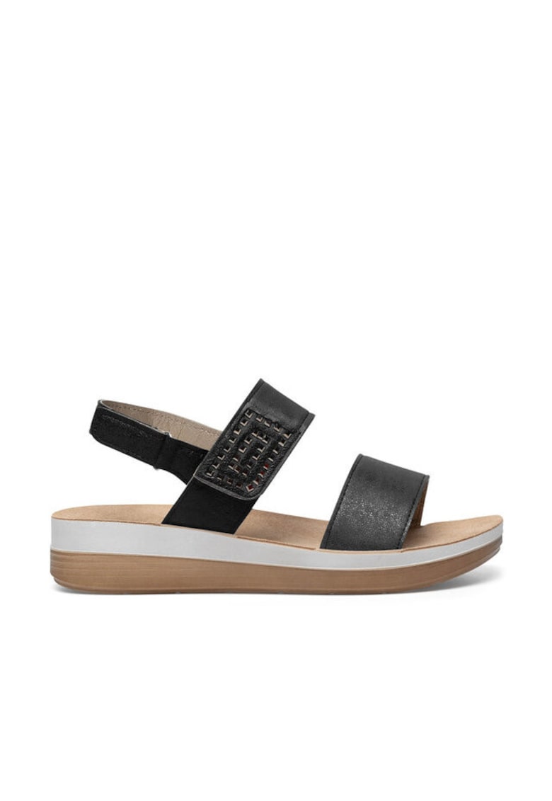 Sandale dama - negru - plastic -