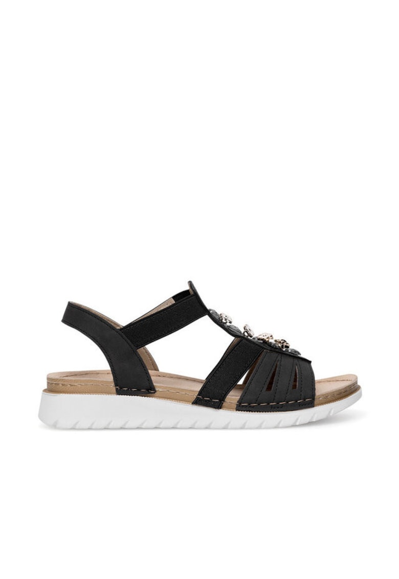 Sandale dama - negru - sintetic