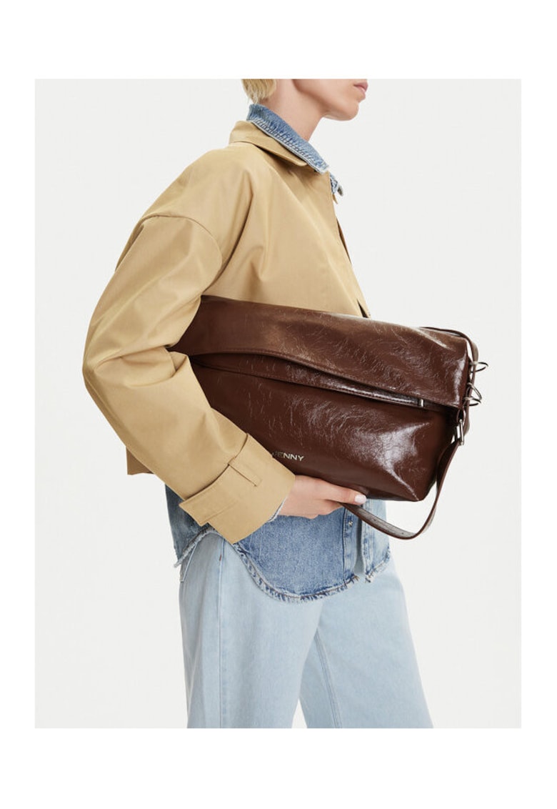 Geanta dama model C-JEN-S-001-08 - culoare brown - material textil