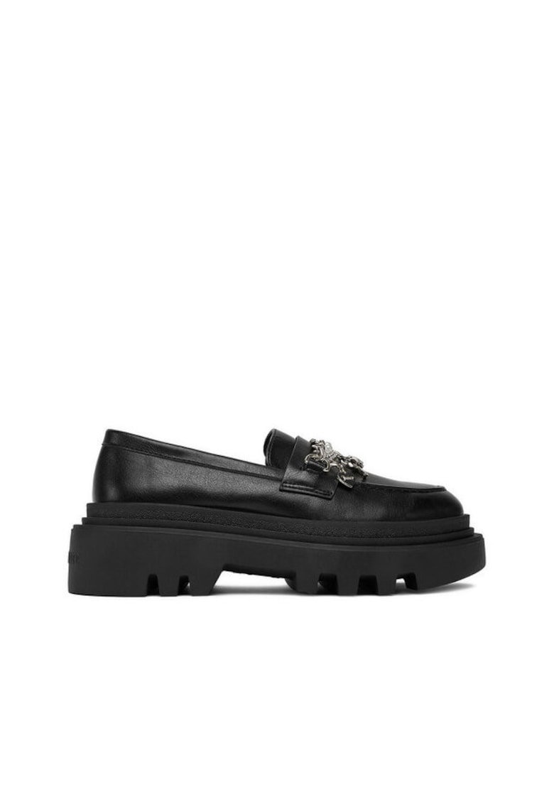 Mocasini dama - negru - tesatura