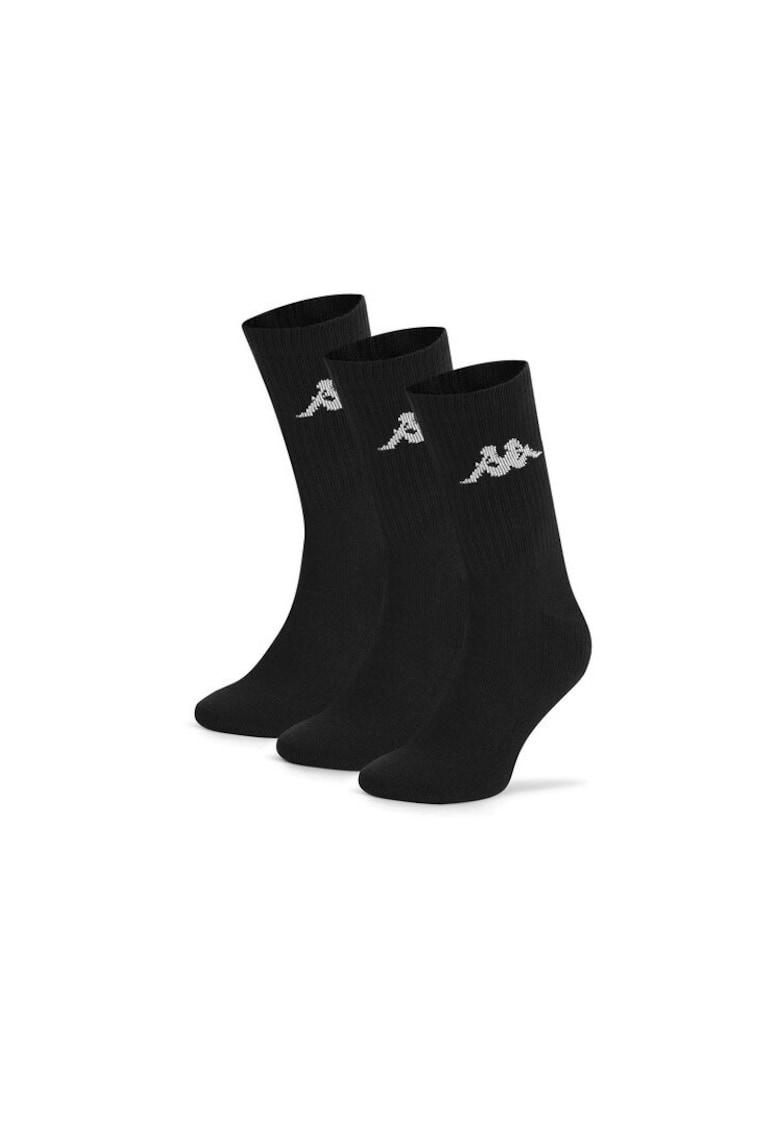 Sosete lungi unisex set 3 - negru - 40-42