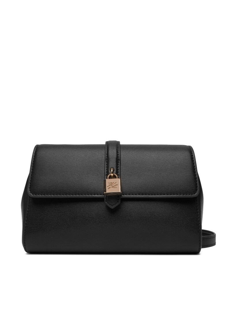 Geanta dama neagra/aurie - din piele naturala - model 992