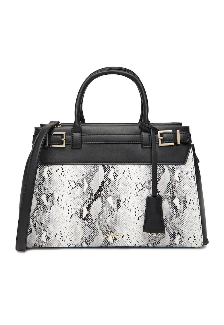 Geanta dama neagra - model C-LSK-M-005-08 - din material textil.