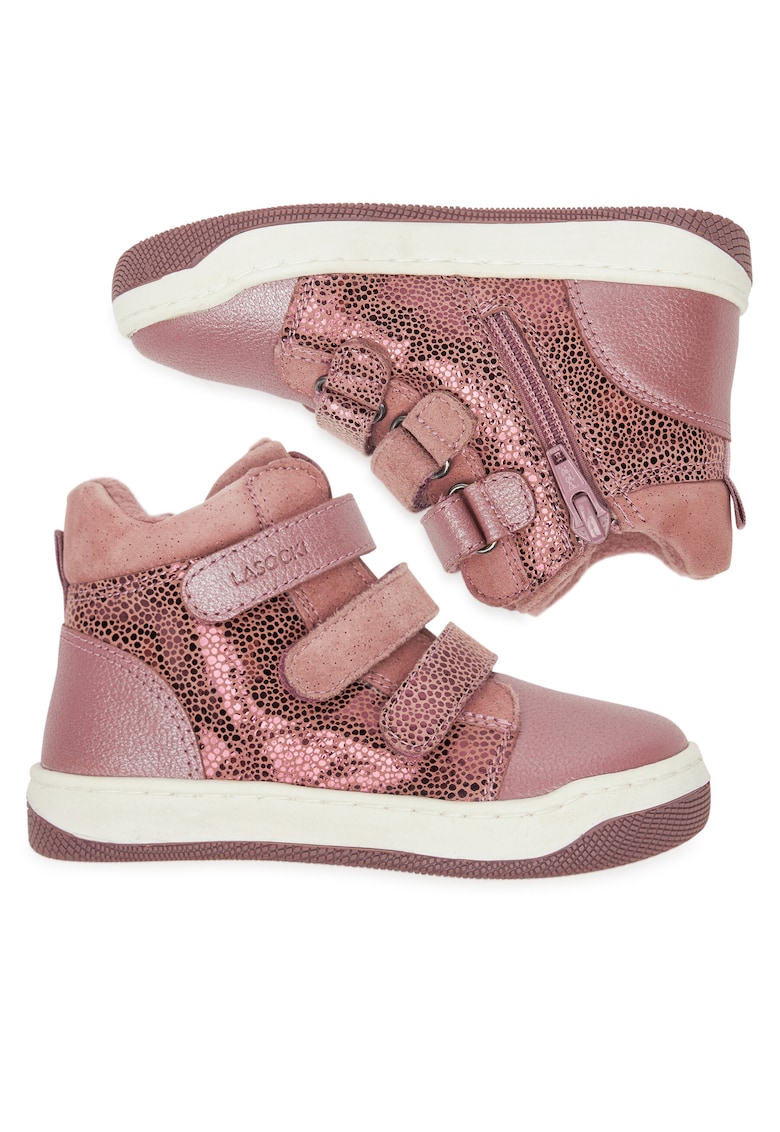 Ghete sport fete - piele naturala - violet