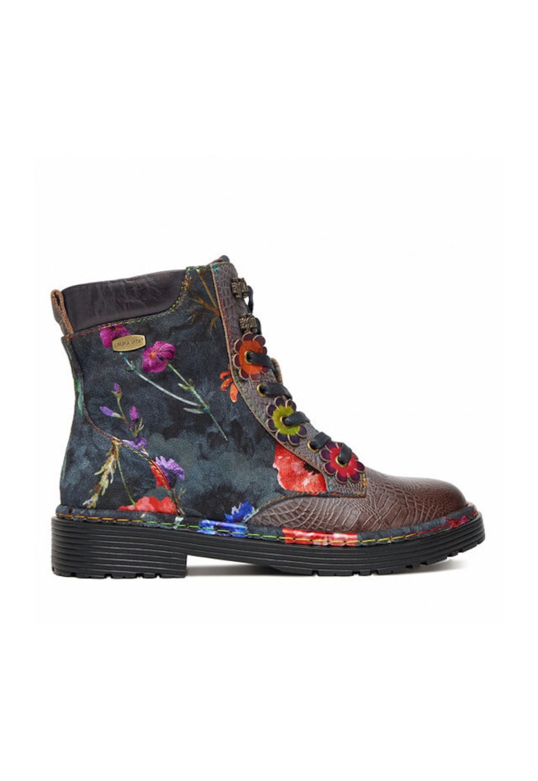 dama - piele naturala - Multicolor