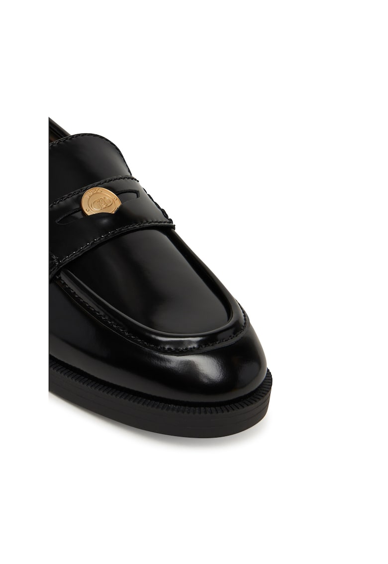 Mocasini dama - piele naturala - negru - model Preppy 01